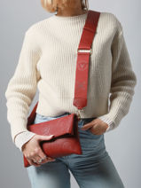 Shoulder Bag Samba Re Valentino Red samba re VBS8ZG17-vue-porte
