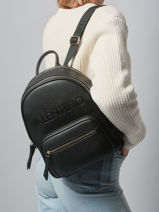 Backpack Valentino Black foxy re VBS9EO21-vue-porte