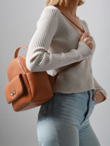 Backpack By byblos Brown amina BS57B03-vue-porte