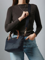 Sac Bandouli�re Popette Nylon Tommy hilfiger Noir popette AW17709-vue-porte