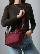 Sac Bandoulire Popette Nylon Tommy hilfiger Rouge popette AW17709-vue-porte