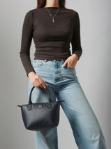 Handbag Popette Recycled Polyester Tommy hilfiger Blue popette AW17708-vue-porte