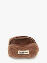 Trousse De Toilette Hindbag Marron teddy TE-vue-porte