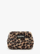 Porte-monnaie Hindbag Marron fourrure F