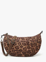 Sac Bandouli�re Leopard Miniprix Beige leopard L
