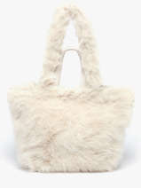 Shoulder Strap Satchel Fur Fur Miniprix Beige fur A471