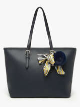 A4 Size  Shoulder Bag Grained Miniprix Blue grained 1