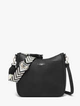 Sac Bandouli�re Grained Flora & co Noir grained F8575