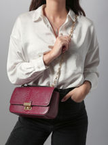 Shoulder Bag Tribecca Michael kors Red tribecca T5G2RL7L-vue-porte