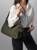 Shoulder Bag Nolita Leather Michael kors Green nolita F5GY5M2L-vue-porte