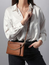 Shoulder Bag Jet Set Leather Michael kors Brown jet set F5GJ6C8L-vue-porte