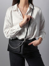 Sac Bandoulire Jet Set Cuir Michael kors Noir jet set F5SJ6C8L-vue-porte