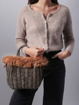 Shopping Bag Doudou Le voyage en panier Brown doudou S-vue-porte