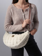 Sac Bandouli�re Quadri Polyester Le voyage en panier Beige quadri AHP269-vue-porte