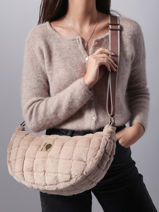 Sac Bandoulire Quadri Polyester Le voyage en panier Marron quadri AHP269-vue-porte