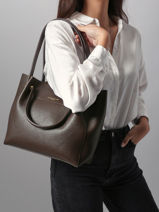 Sac Shopping Foulonne Double Cuir Lancaster Marron foulonne double louisa 20-vue-porte