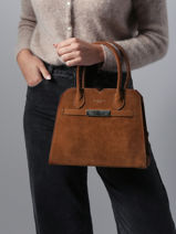 Sac Port Main Velvet Miniprix Marron velvet F7510-vue-porte