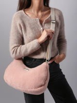 Sac Bandoulire Teddy Hindbag Rose teddy TE-vue-porte