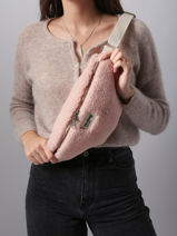 Belt Bag Hindbag Pink teddy TE-vue-porte