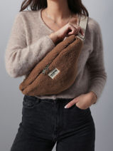 Belt Bag Hindbag Brown teddy TE-vue-porte