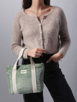 Sac Port Main Velours Velours Ctel Hindbag Vert velours V-vue-porte