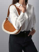 Sac Bandoulire Amita Cuir Guess Marron amita W9539721-vue-porte