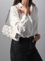 Shoulder Bag Maylee Guess White maylee WG966119-vue-porte