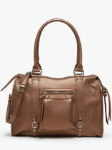 A4 Size Shoulder Bag Grained Miniprix Brown grained F8533