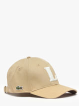 Cap Lacoste Beige accessoires RK034200-vue-porte