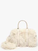 Satchel Fur Miniprix Beige fur A473