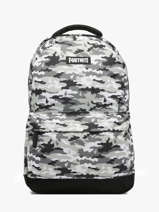 2-compartment Backpack Fortnite Gray gamer 23BZ204D
