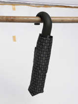 Foldable Umbrella Happy rain Black gents print 43668