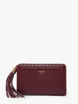 Compact Leather Premier Flirt Wallet Lancel Violet premier flirt A11136