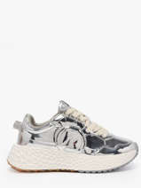 Sneakers Carter Jogger In Leather No name Silver women VEMI01AL