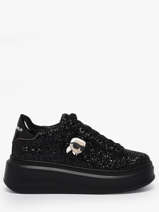 Sneakers In Leather Karl lagerfeld Black women KL63531N