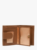 Leather Caviar Compact Wallet Crinkles Brown caviar 14068-vue-porte