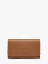 Leather Caviar Wallet Crinkles Brown caviar 14001