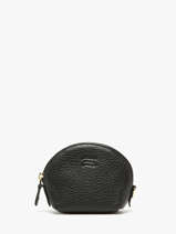 Leather Caviar Coin Purse Crinkles Black caviar 14026