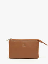 Porte-monnaie Caviar Cuir Crinkles Marron caviar 14538