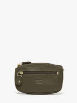 Leather Caviar Coin Purse Crinkles Green caviar 14036