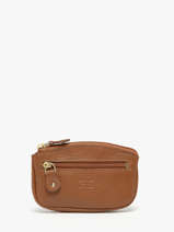 Leather Caviar Coin Purse Crinkles Brown caviar 14036