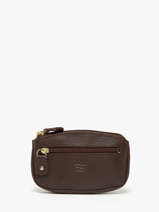 Leather Caviar Coin Purse Crinkles Brown caviar 14036