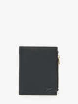 Leather Caviar Zip Wallet Crinkles Blue caviar 14269