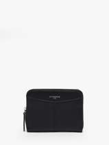 Coin Purse With Card Holder Charlotte Leather Le tanneur Black charlotte TOTT3110