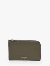 Leather Emilie Card Holder Le tanneur Green emily TEMI3553