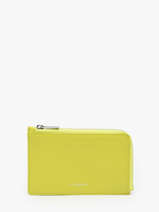 Leather Emilie Card Holder Le tanneur Yellow emily TEMI3553
