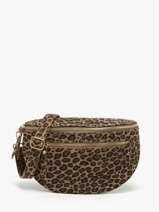 Sac Banane Velvet Leopardo Cuir Milano Marron velvet leopardo VL24091