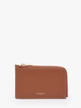 Leather Emilie Card Holder Le tanneur Brown emily TEMI3553