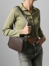 Grained Crossbody Bag Miniprix Brown grained F8035-vue-porte