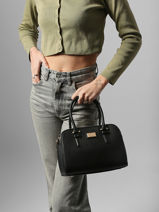 Sac Port Main Grained Miniprix Noir grained DG5804-vue-porte